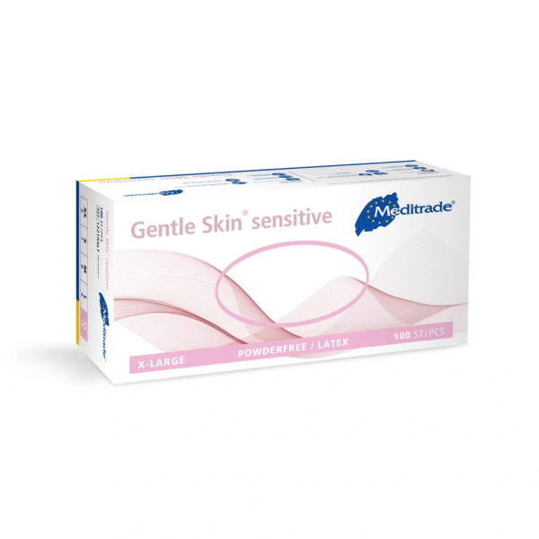 Meditrade Latexhandschuhe Gentle Skin® sensitive | XS - XL | 100 Stück/Box